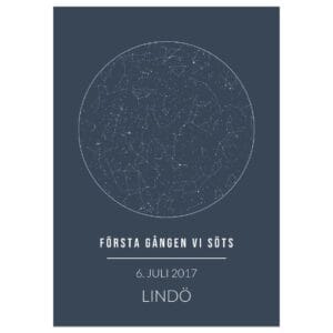 Personlig stjärnhimmelsposter